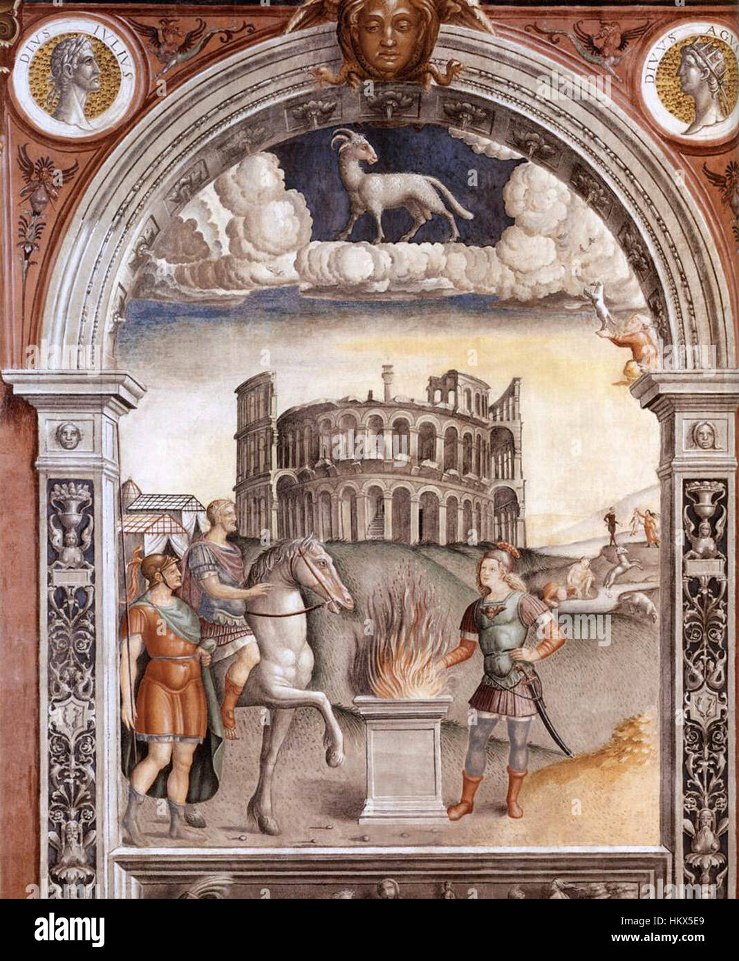 Giovanni Maria Mantua, Palazzo d'Arco, Sala dello Zodiaco