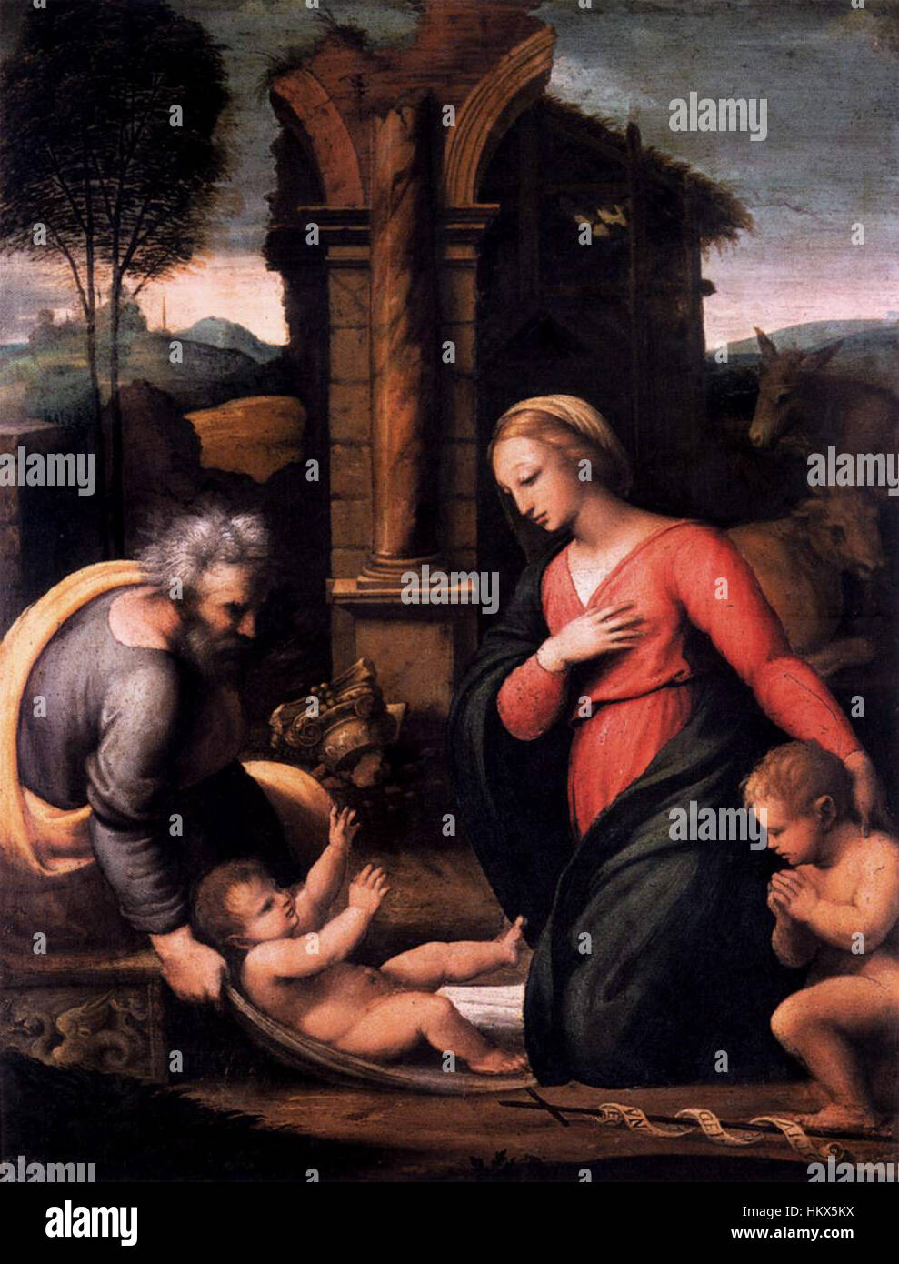 Giovan Francesco Penni - Holy Family with the Infant St John Stock Photo -  Alamy