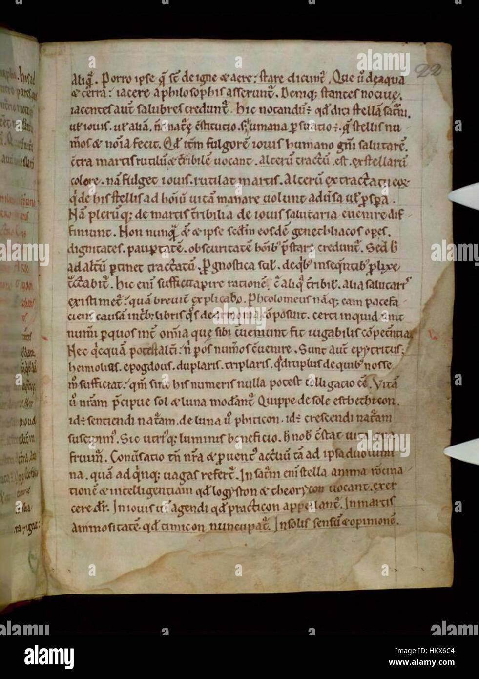 Another page from the 'Opusculum de ratione spere' manuscript housed in the Bodleian Libraries, this page provides a glimpse into medieval understanding of celestial phenomena, blending art and astronomy. Stock Photo