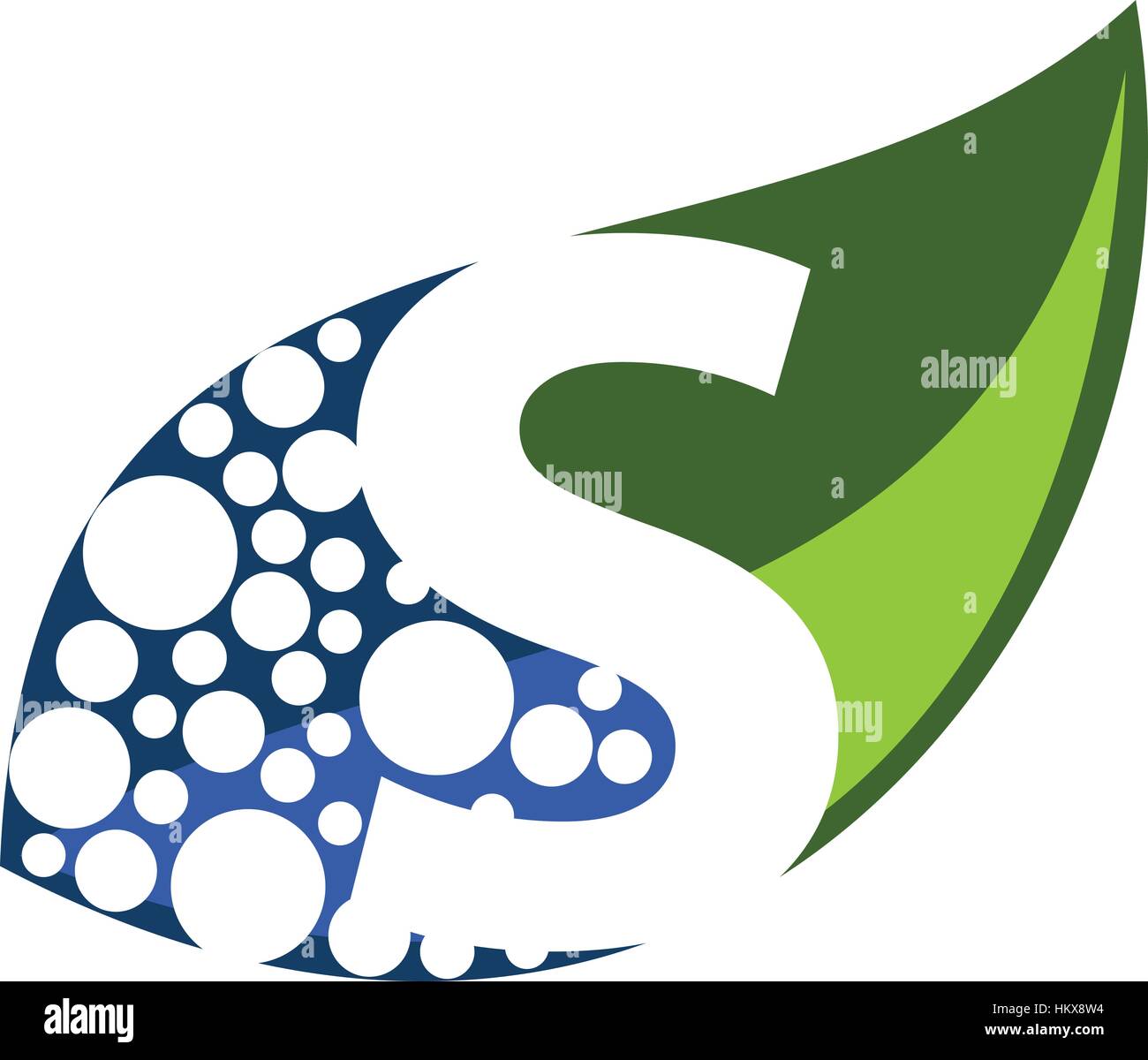 Leaf Water Letter S Stock Vector Image & Art - Alamy