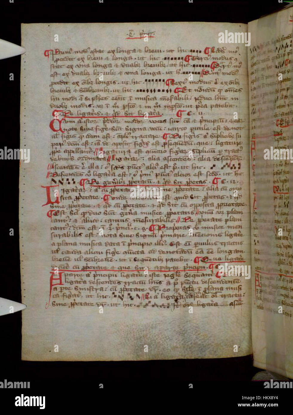 Manuscript medieval music hi-res stock photography and