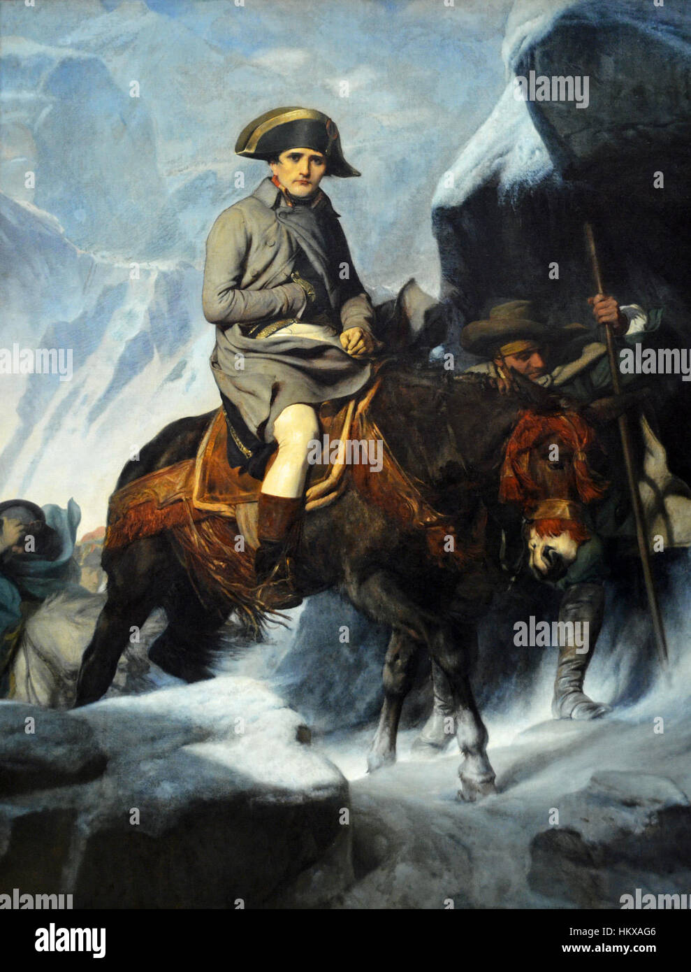 Bonaparte franchissant les Alpes' by Delaroche (1848-1850