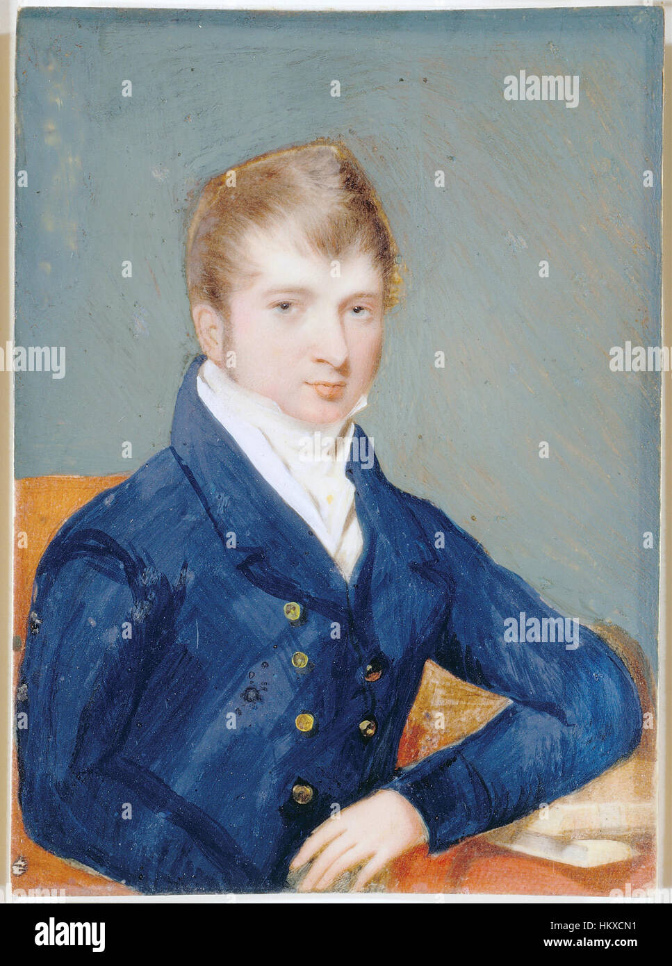 British School Portrait of a Young Man Google Art Project Stock
