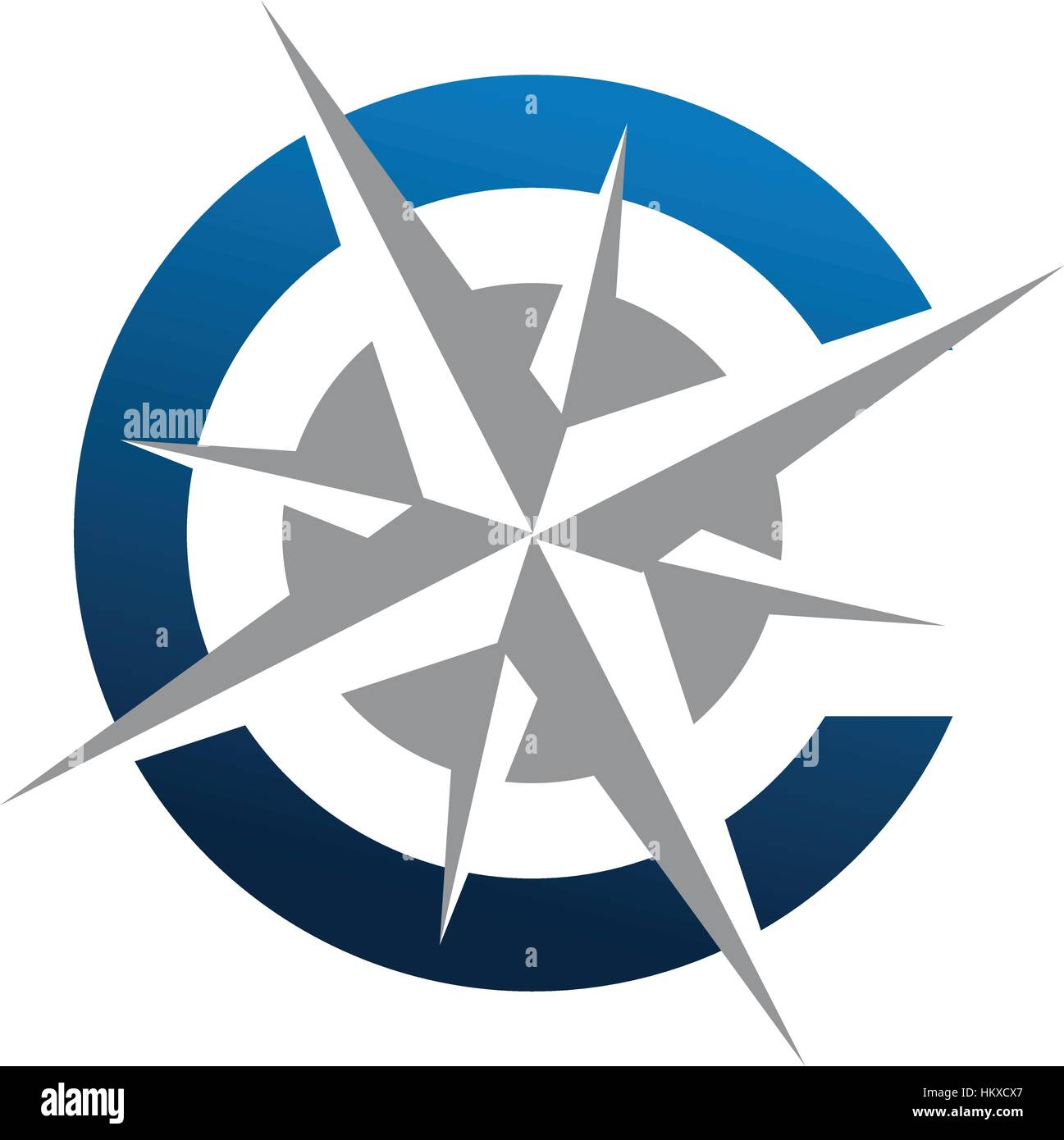 blue compass icon Stock Vector Image & Art - Alamy