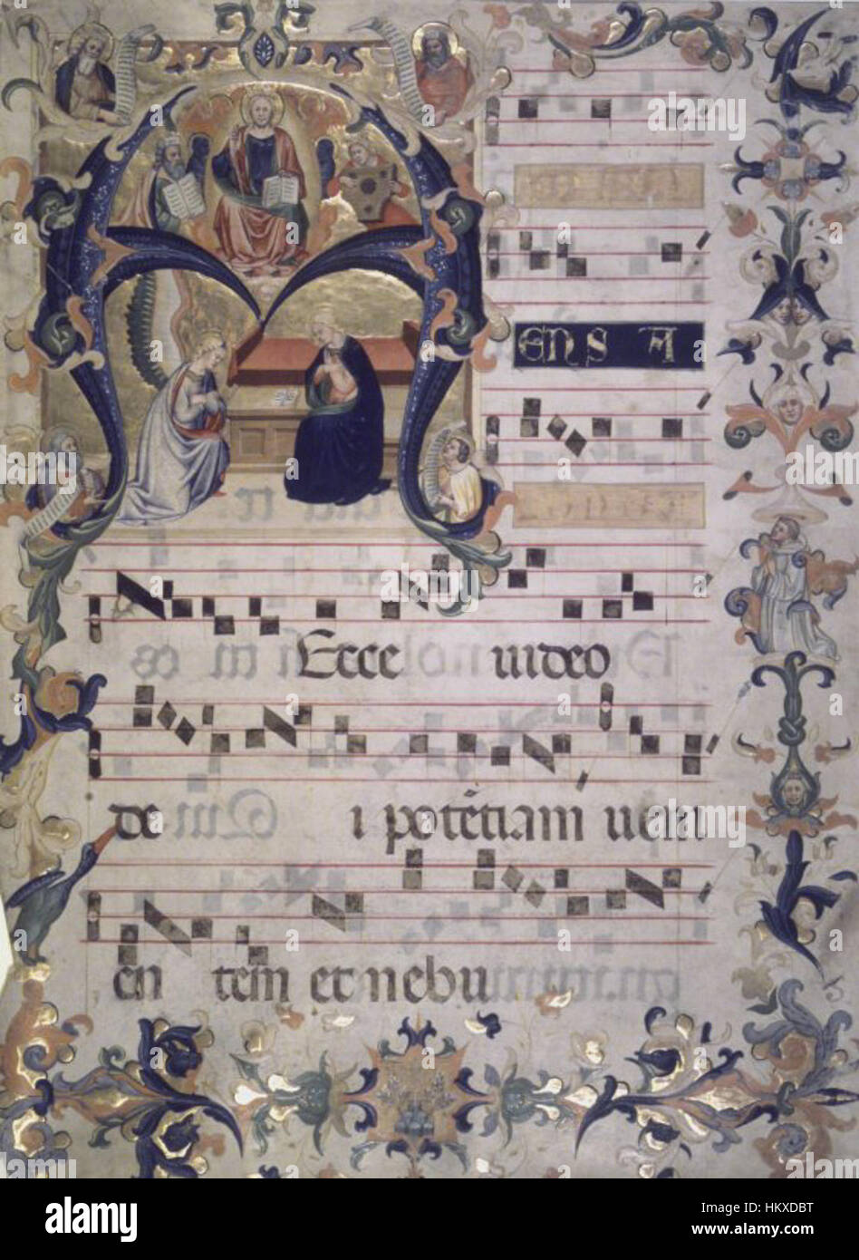 A frontispiece from a choir book by Don Simone Camaldolese, held at the