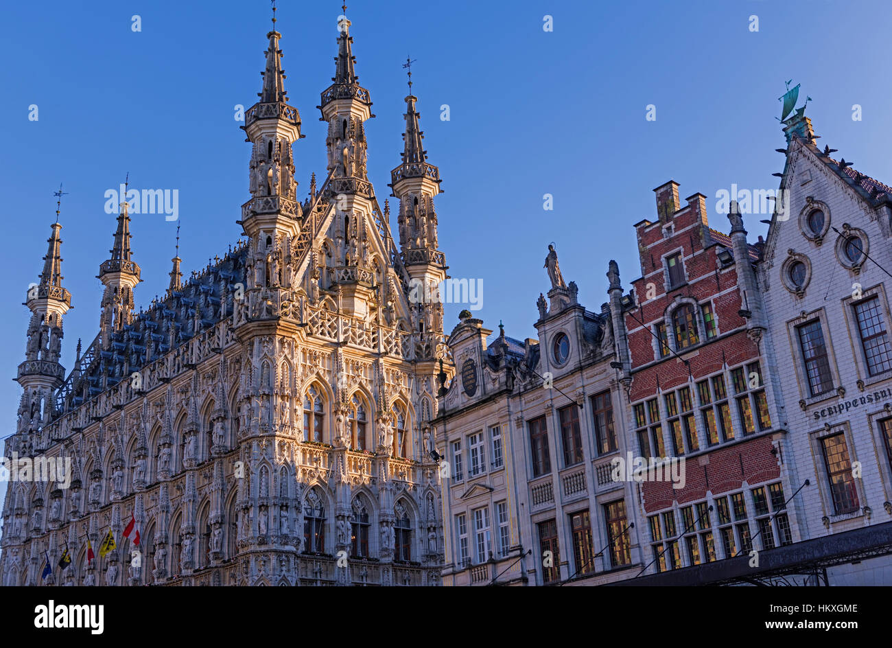 Town Hall Leuven Belgium Stock Photo - Alamy