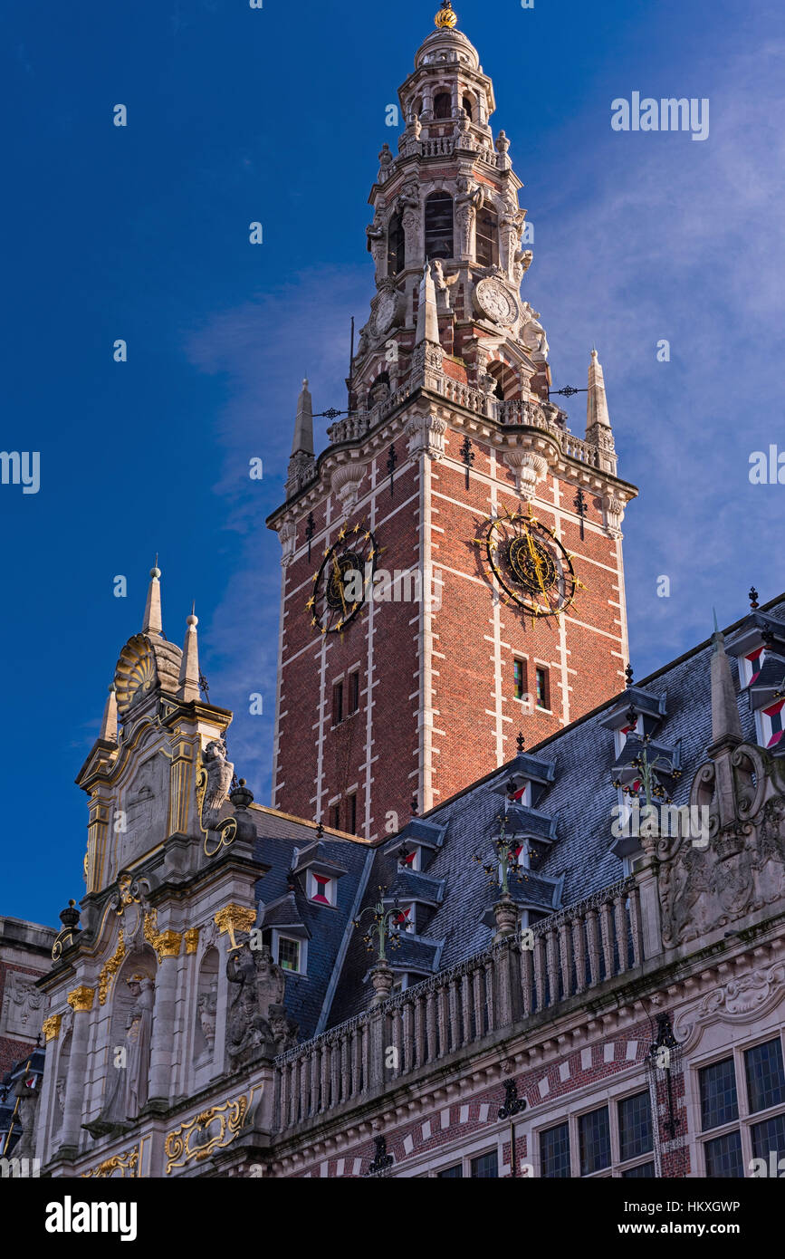 University Library tower Leuven Belgium Stock Photo