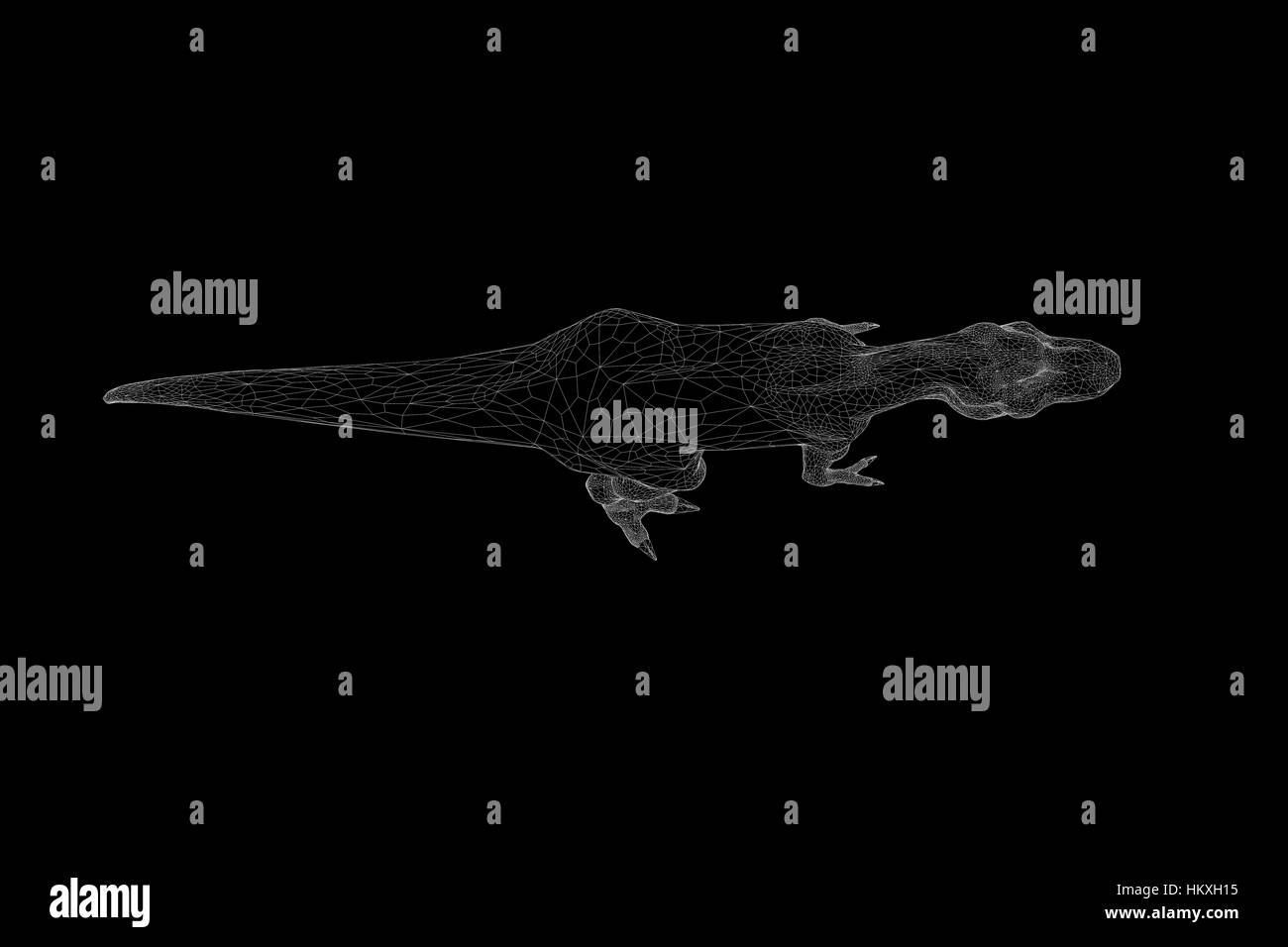 Lambeosaurus dinosaur running - 3D render Stock Photo - Alamy