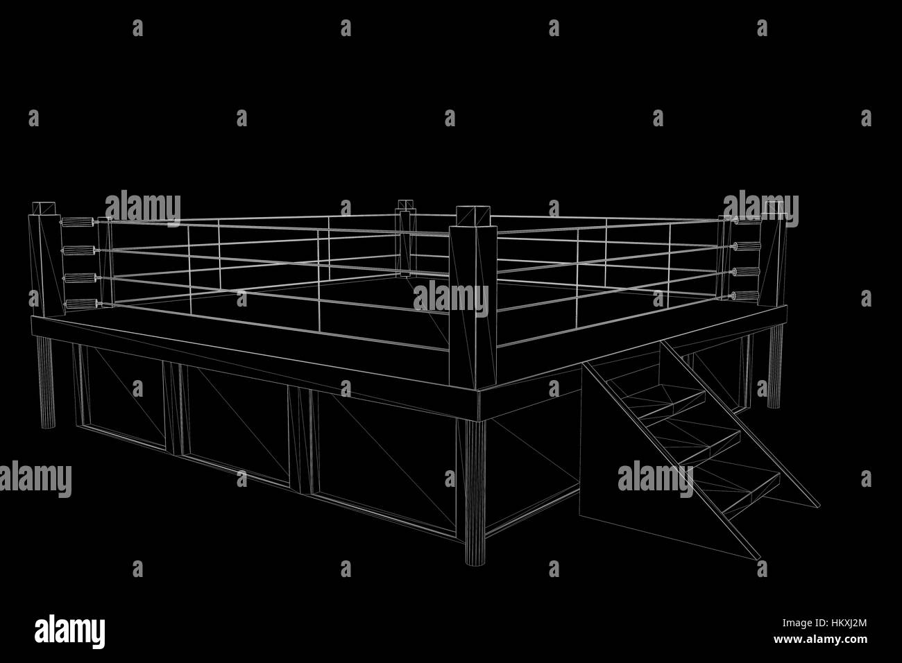 Boxing ring Black and White Stock Photos & Images Alamy