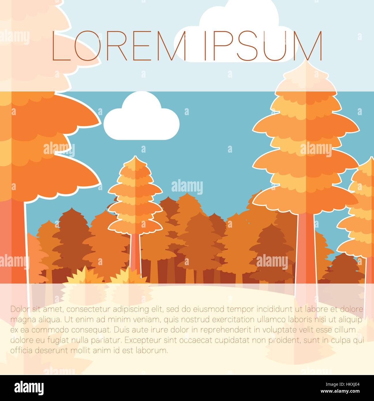 Vector image of the Forest flat background Stock Vector Image & Art - Alamy