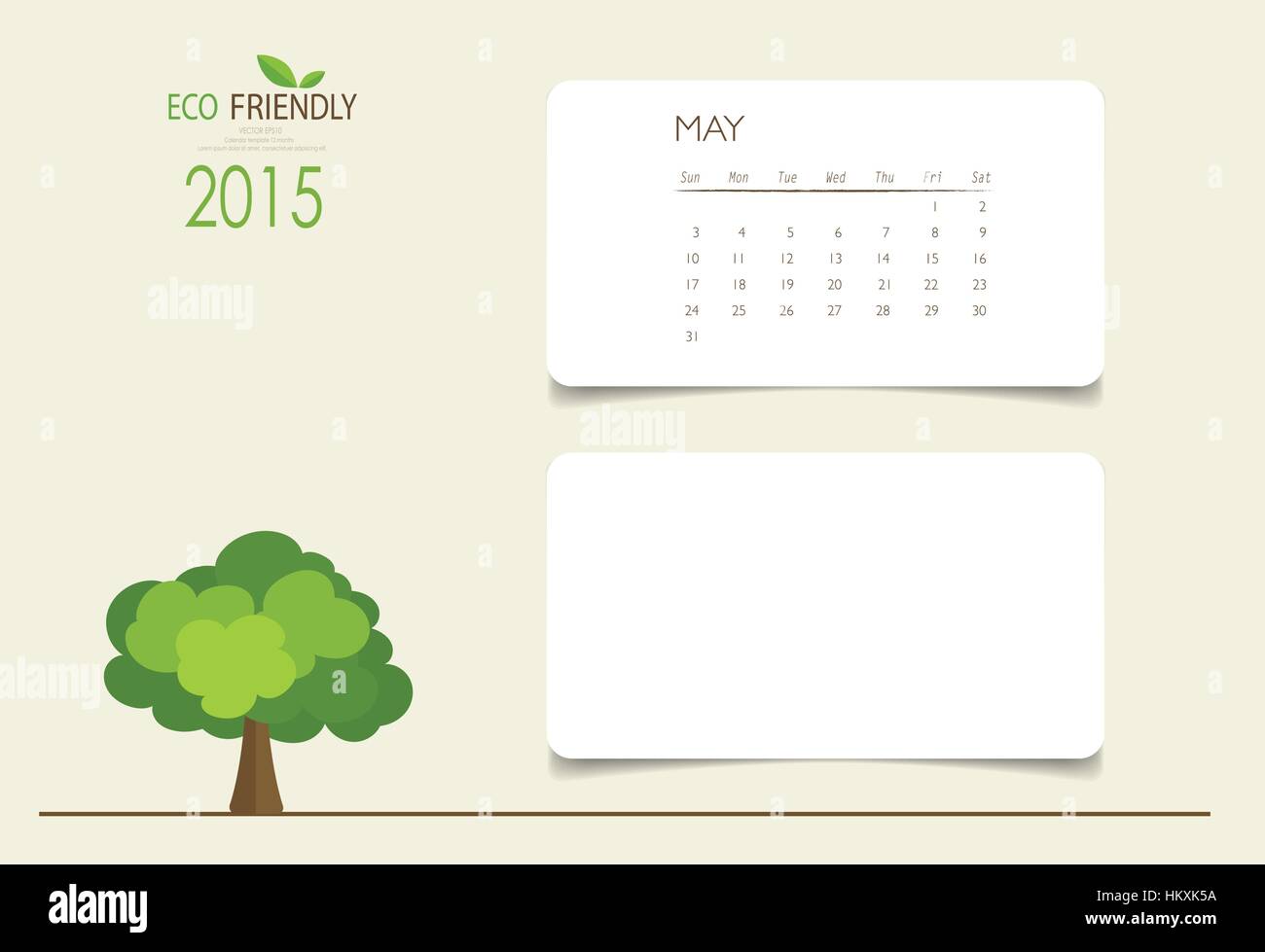 2015 calendar, monthly calendar template for May. Vector illustration ...