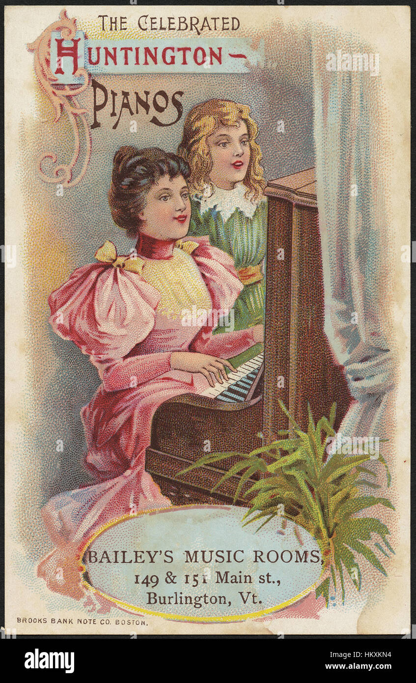 The celebrated Huntington Pianos (front Stock Photo Alamy