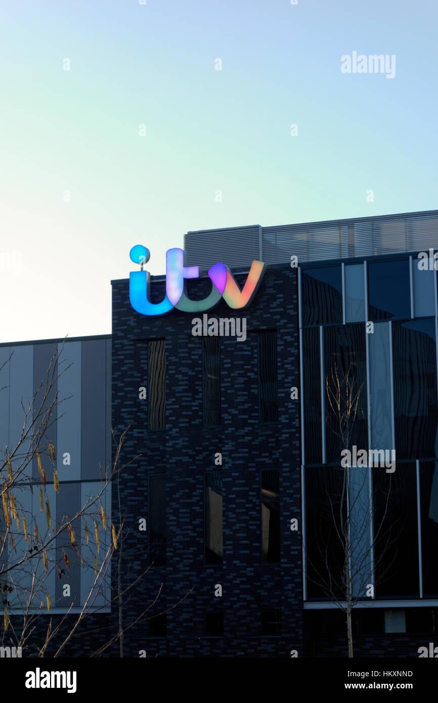 ITV Studios, Media City, Salford Quays, Salford, Manchester, UK. Stock Photo