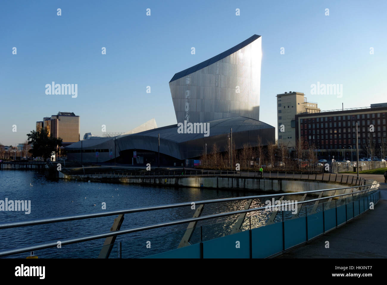 Imperial War Museum North, Salford Quays, Manchester, UK Stock Photo ...