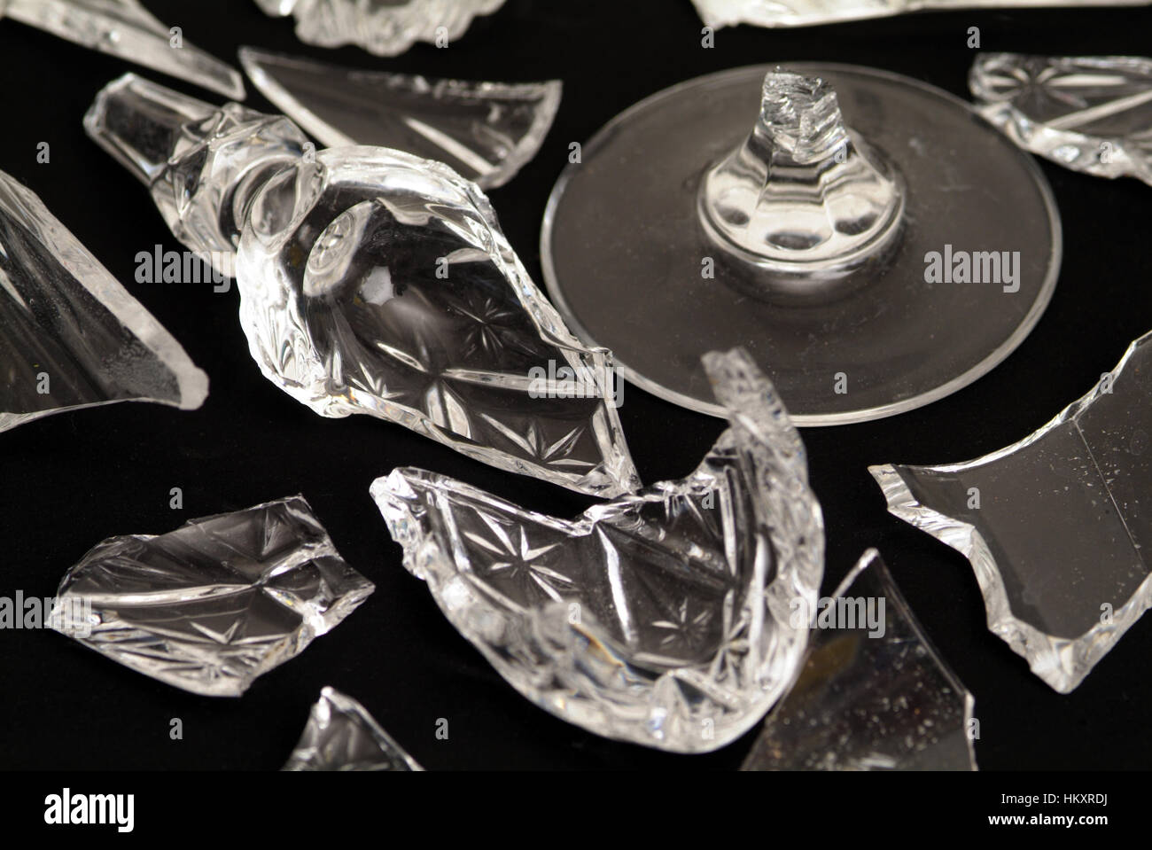 Pieces of broken glass, cullet Stock Photo Alamy