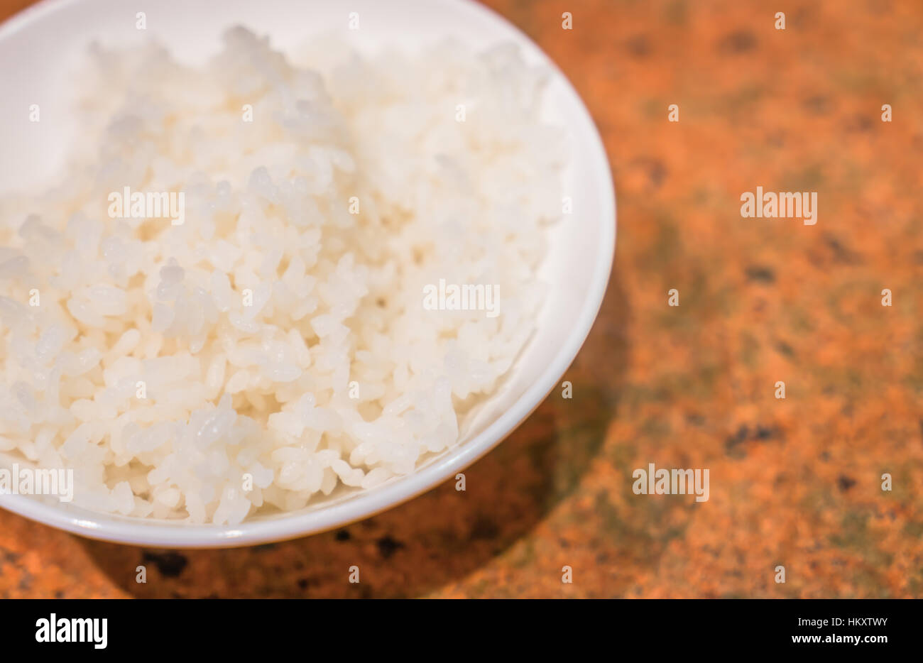 Rice in a bowl Stock Photo - Alamy