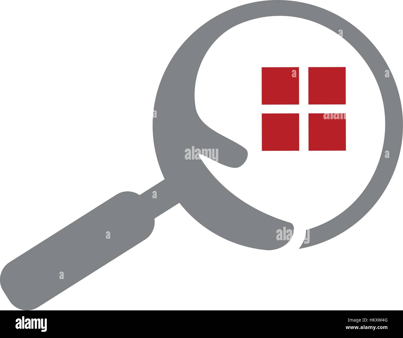 Home Searching Agent Stock Vector