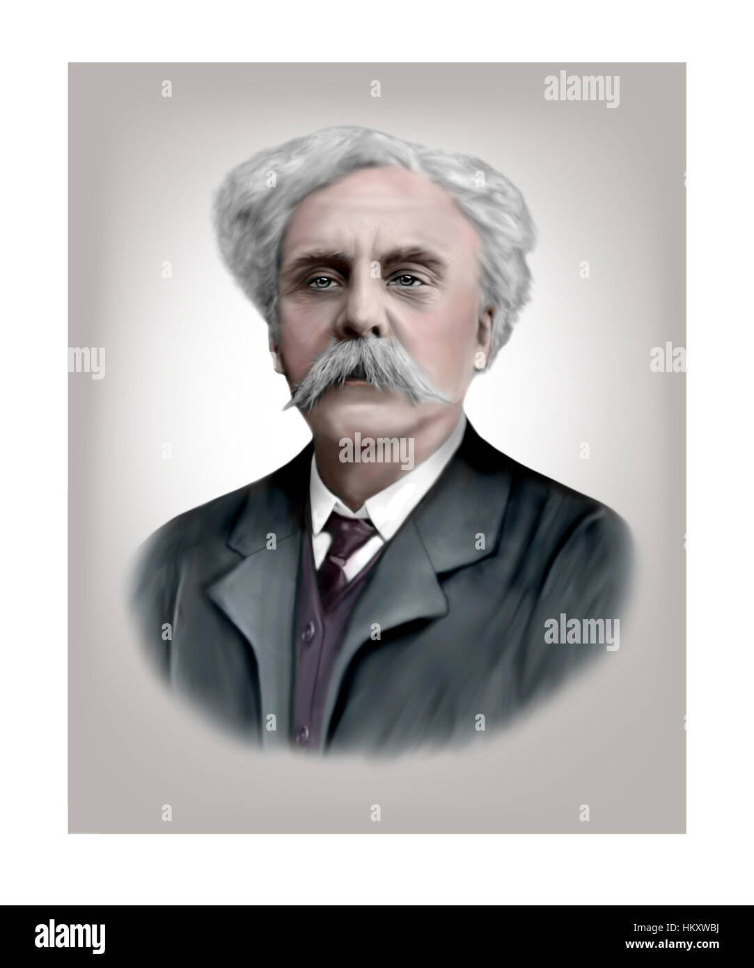 Gabriel Faure, 1845-1924, Composer Stock Photo