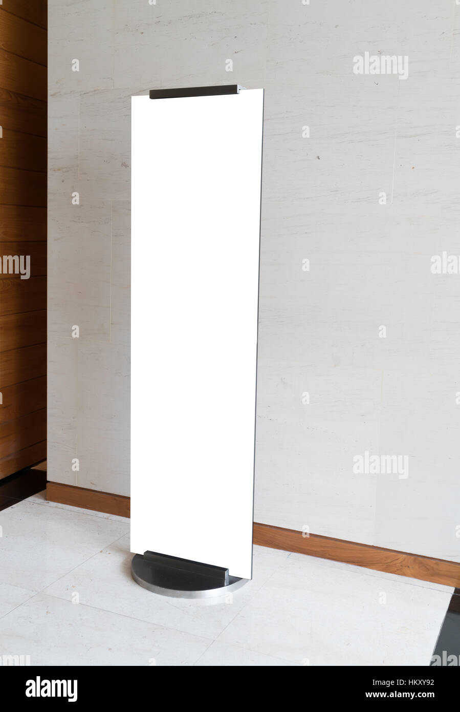 Empty sign in shopping mall Stock Photo - Alamy