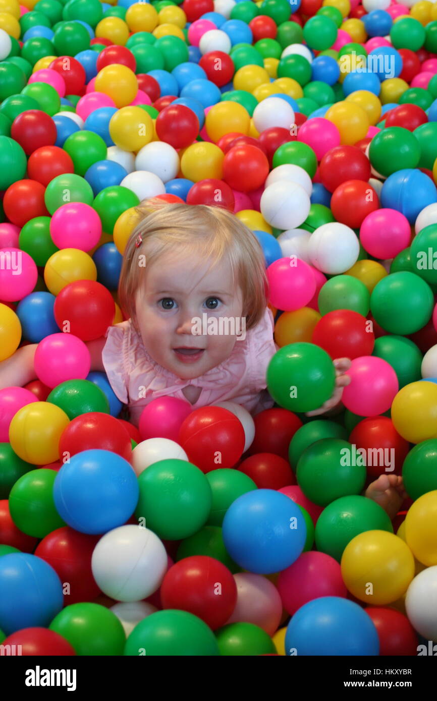 baby girl ball pit