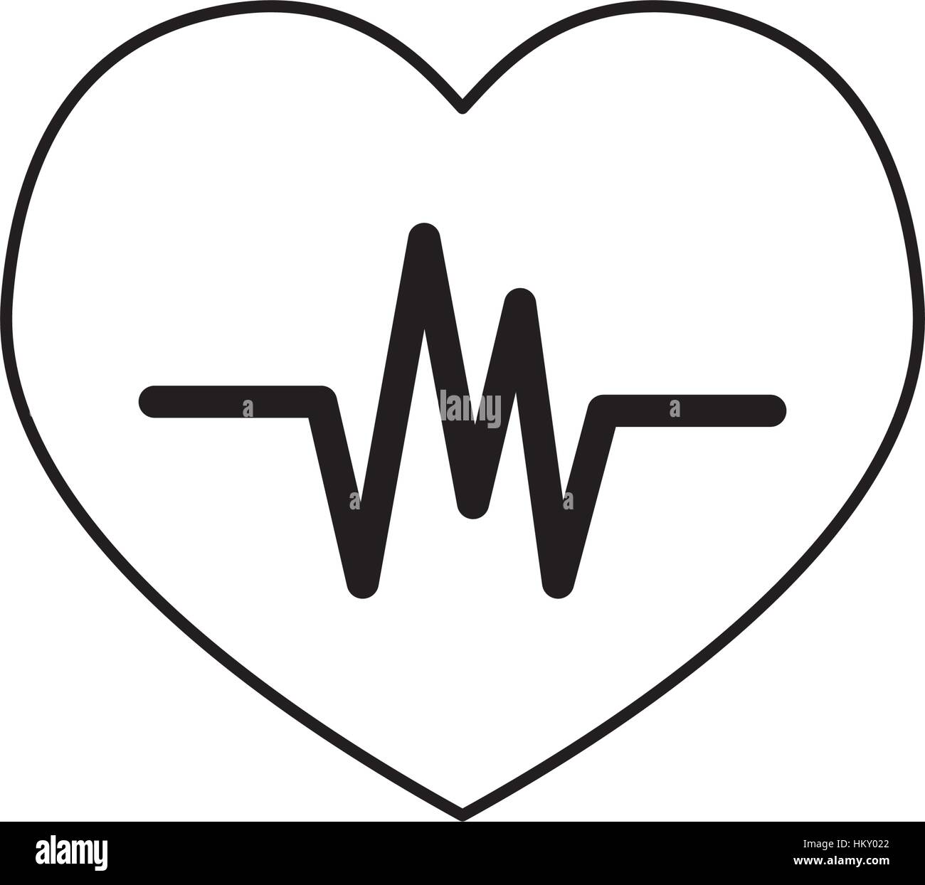 Heartbeat cardio symbol icon vector illustration graphic design Stock ...