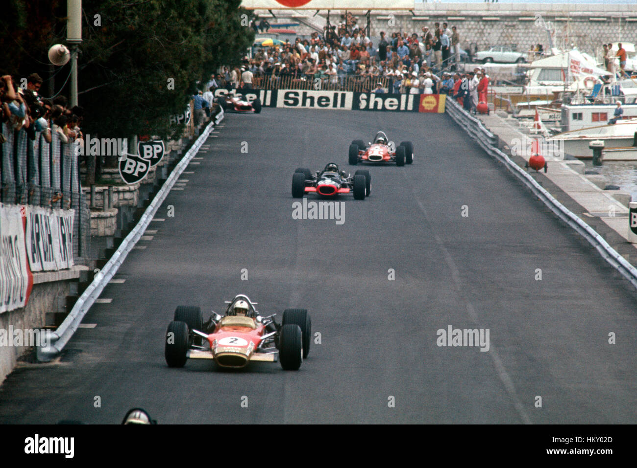 1969 Richard Attwood GB Lotus 49 Monaco 4th Monte Carlo Stock Photo