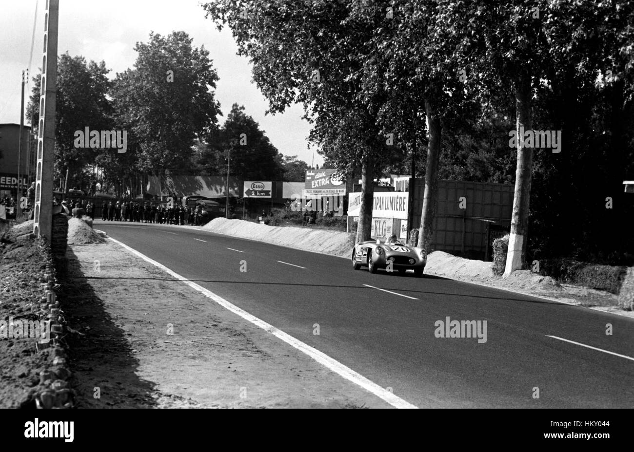 1955 Karl Kling German Mercedes-Benz 300SLR Le Mans 24 Hours Withdrawn GG Stock Photo