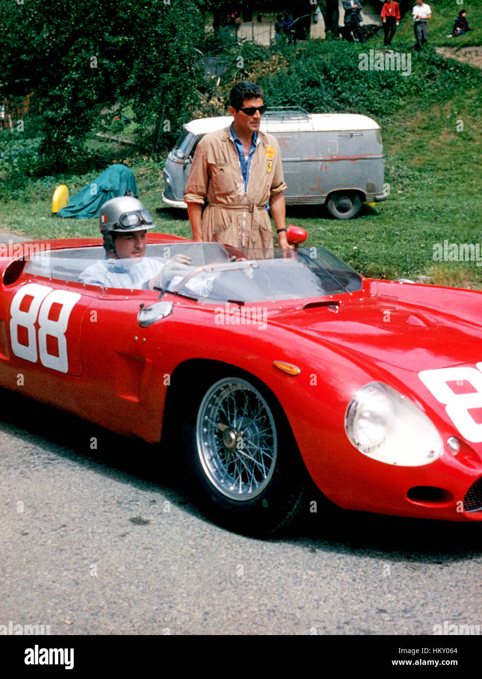 1962 Ludovico Scarfiotti Italian Ferrari Dino 246SP Freiburg 1st FL Stock Photo