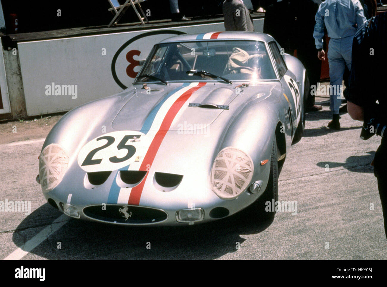 1963 Pierre Dumay French Ferrari 250GTO Le Mans 4th FL Stock Photo