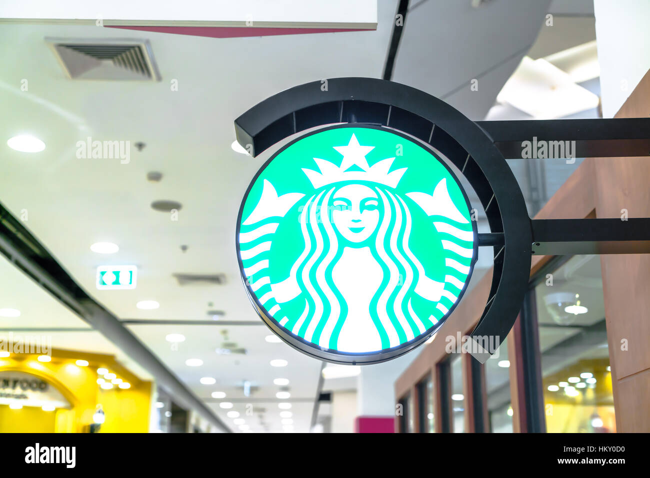 Khonkaen, THAILAND february 28, 2016 Starbucks Coffee. Starbucks is