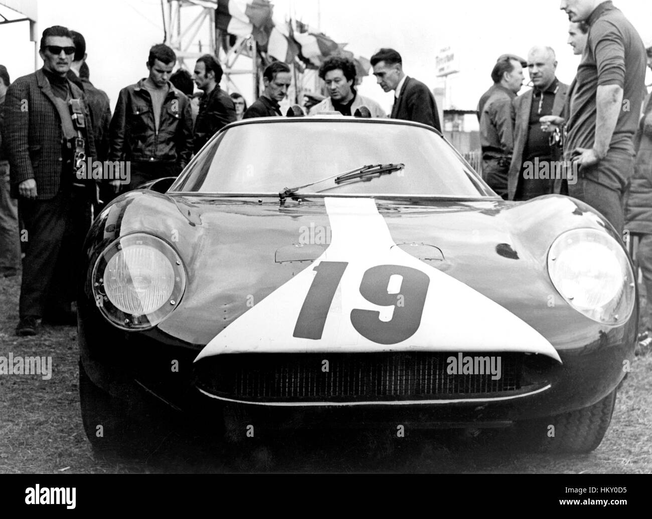 1968 Paul Vestey GB Ferrari 250LM Le Mans 24 Hours Scrutineering GG Stock Photo