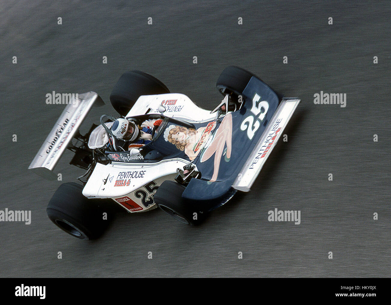 1976 Guy Edwards GB Hesketh 308 Ricard French GP 17th FL Stock Photo