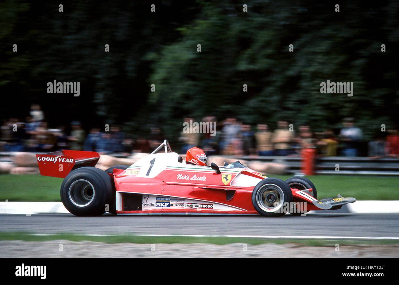 1976 Niki Lauda Austrian Ferrari 312T2 Monza Italian GP 4th-GG Stock Photo