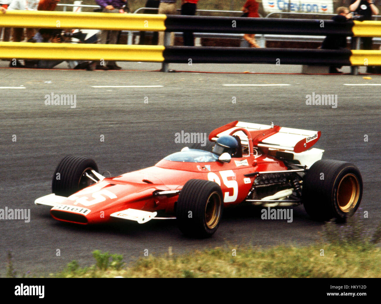 1970 Jackie Ickx Belgian Ferrari 312B Zandvoort Dutch GP 3rd GG Stock Photo