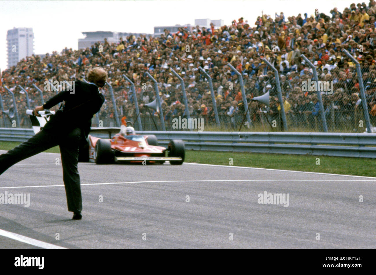 1979 Jody Scheckter SA Ferrari 312T4 Zandvoort Dutch GP 2nd GG Stock Photo