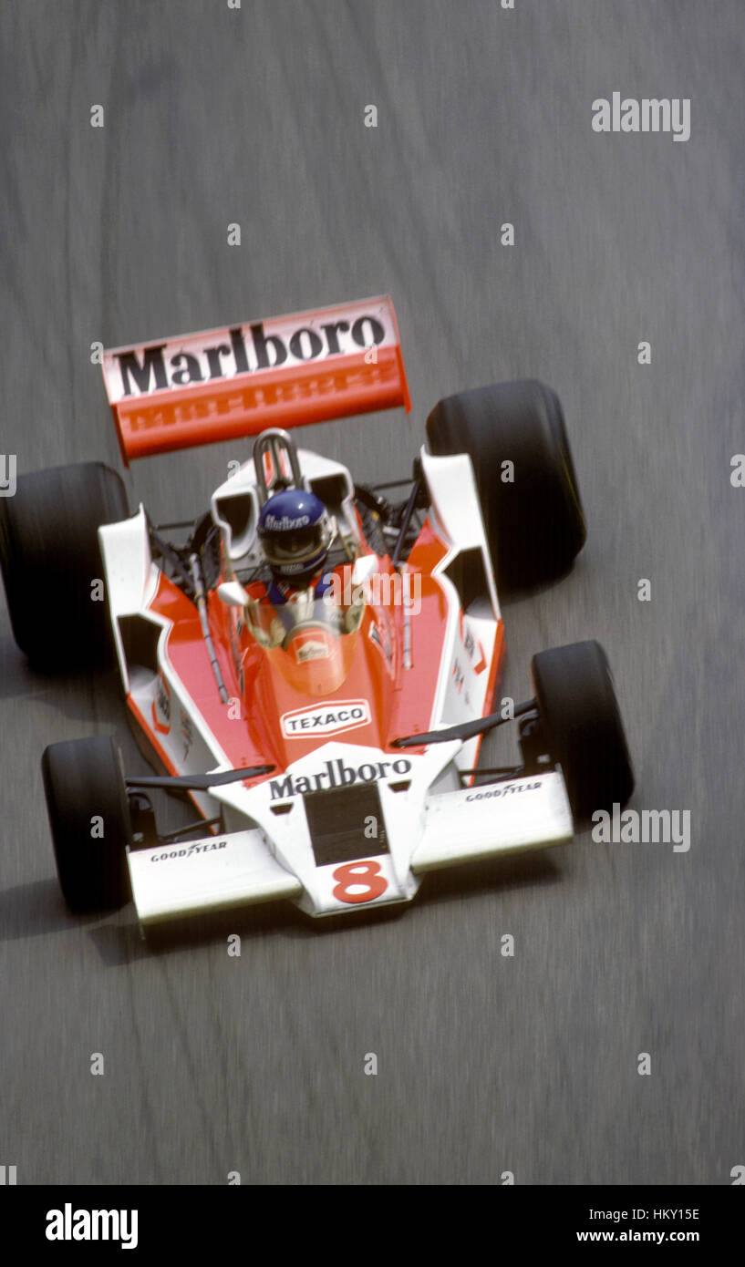 1978 Patrick Tambay French McLaren M26 Long Beach US GP West 12th FL Stock Photo