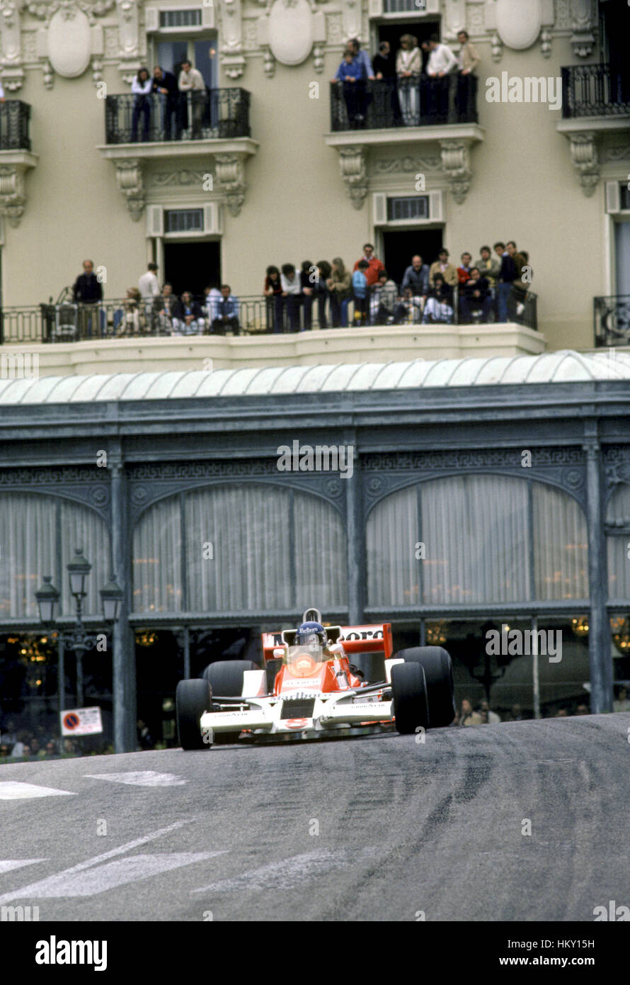 1978 Patrick Tambay French McLaren M26 Monaco GP 7th FL Stock Photo