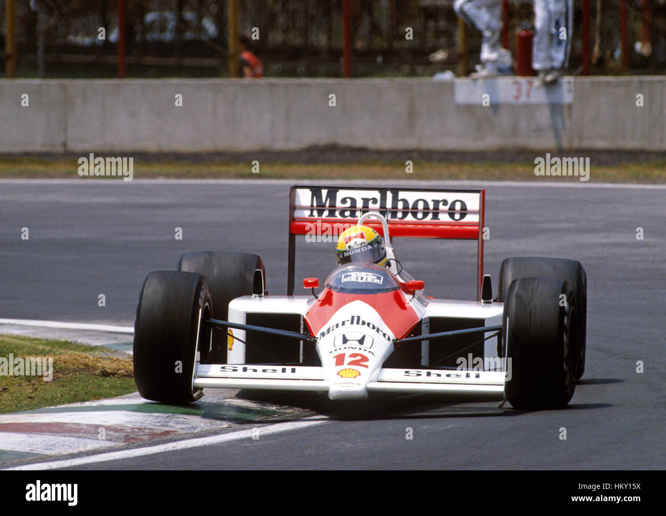 1988 Ayrton Senna Brazilian McLaren MP4/4 Monza Italian GP10th-FL Stock Photo