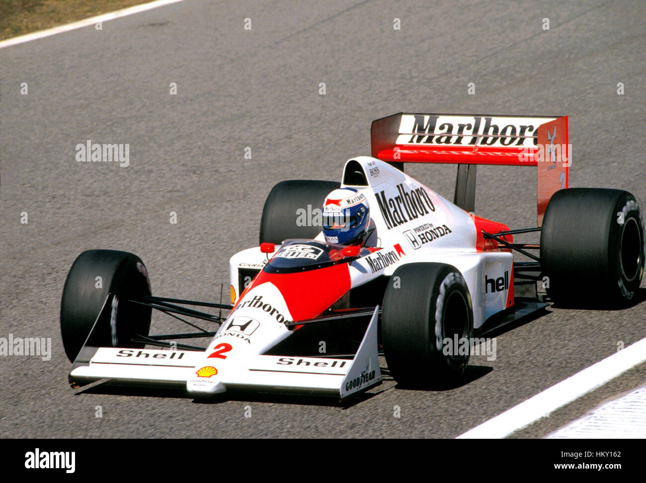 1989 Alain Prost French McLaren MP4/5 Estoril Portuguese GP 2nd FL Stock Photo