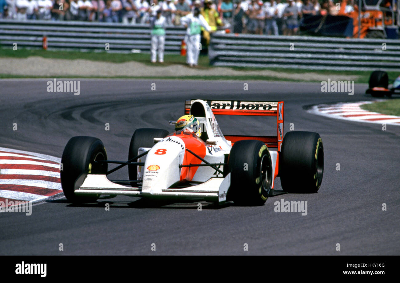 1993 Ayton Senna Brazilian McLaren MP4/8 Montreal Canadian GP 18th FL Stock Photo