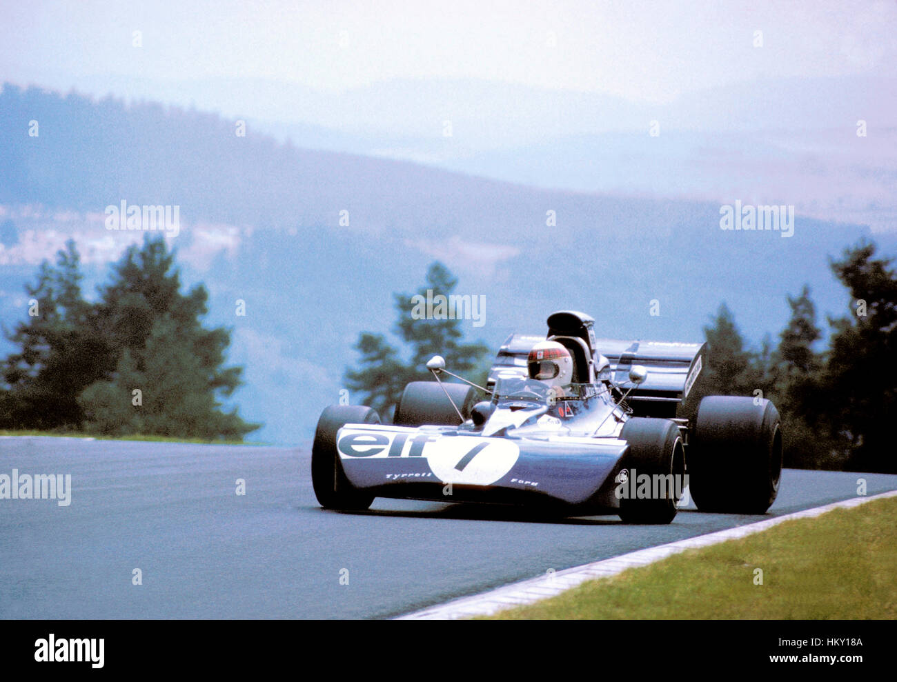 1970 Jackie Stewart Scots Tyrell 003 Nurburgring German GP dnf GG Stock Photo