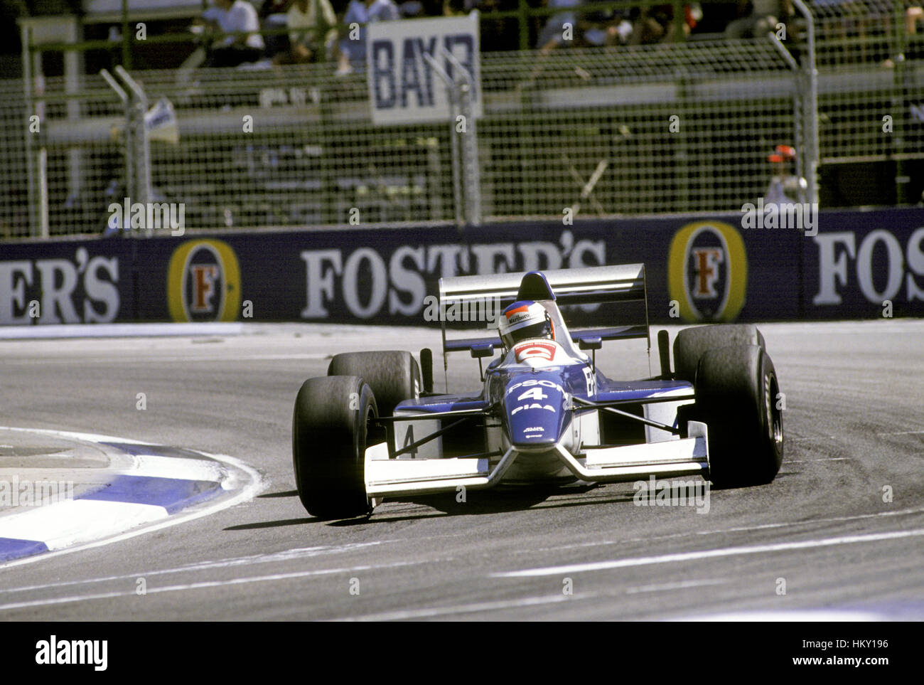 1990 Jean Alesi French Tyrell 019 Adelaide Australian GP 8th FL Stock Photo