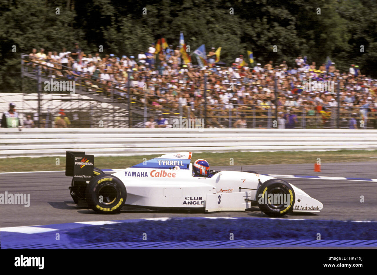 1994 Ukyo Katayama Japanese Tyrell 022 Hockenheim German GP dnf FL Stock Photo