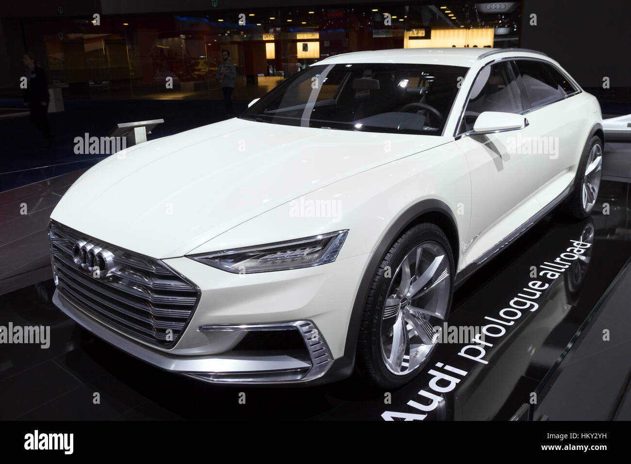 BRUSSELS - JAN 12, 2016: Audi Prologue Allroad on display at the Brussels Motor Show. Stock Photo