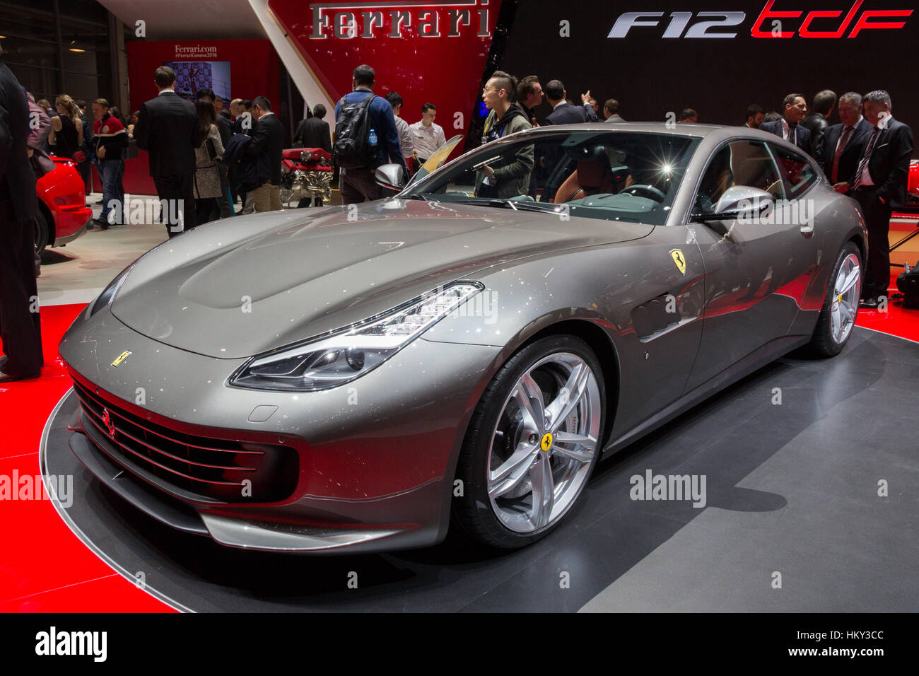 Geneva Switzerland March 1 16 Ferrari F12tdf Berlinetta Shown At The 86th International Geneva Motor Show In Palexpo Geneva Stock Photo Alamy Geneva Switzerland March 1 16 Ferrari F12tdf Berlinetta Shown At The 86th International Geneva Motor Show In Palexpo Geneva Stock Photo Alamy