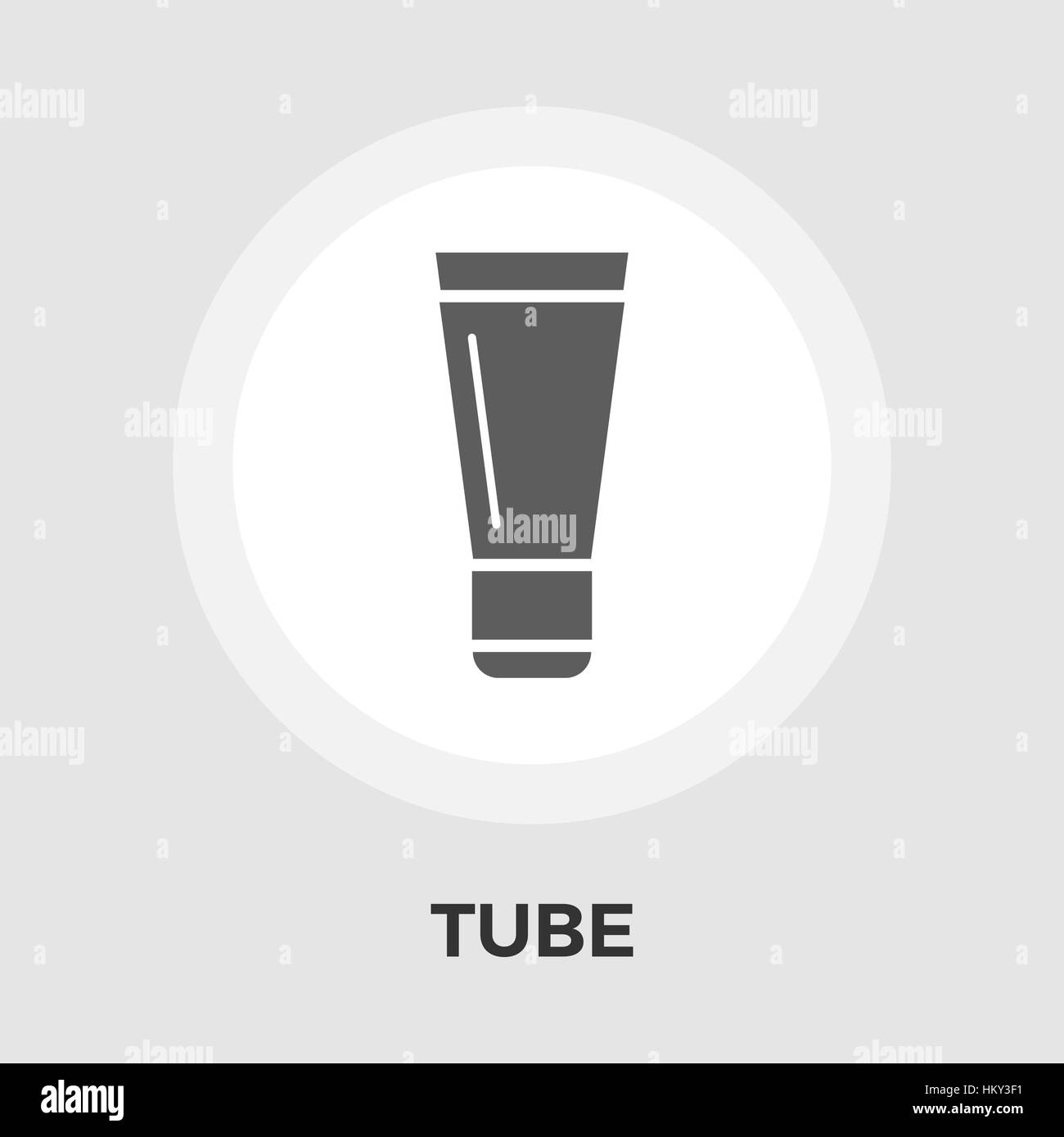 Tube icon vector. Flat icon isolated on the white background. Editable ...