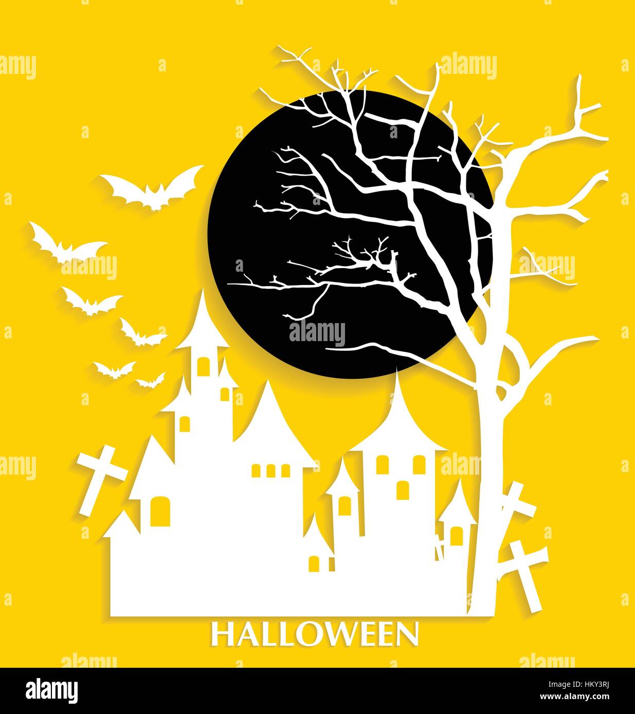 Halloween background. Vector illustration Stock Vector Image & Art - Alamy