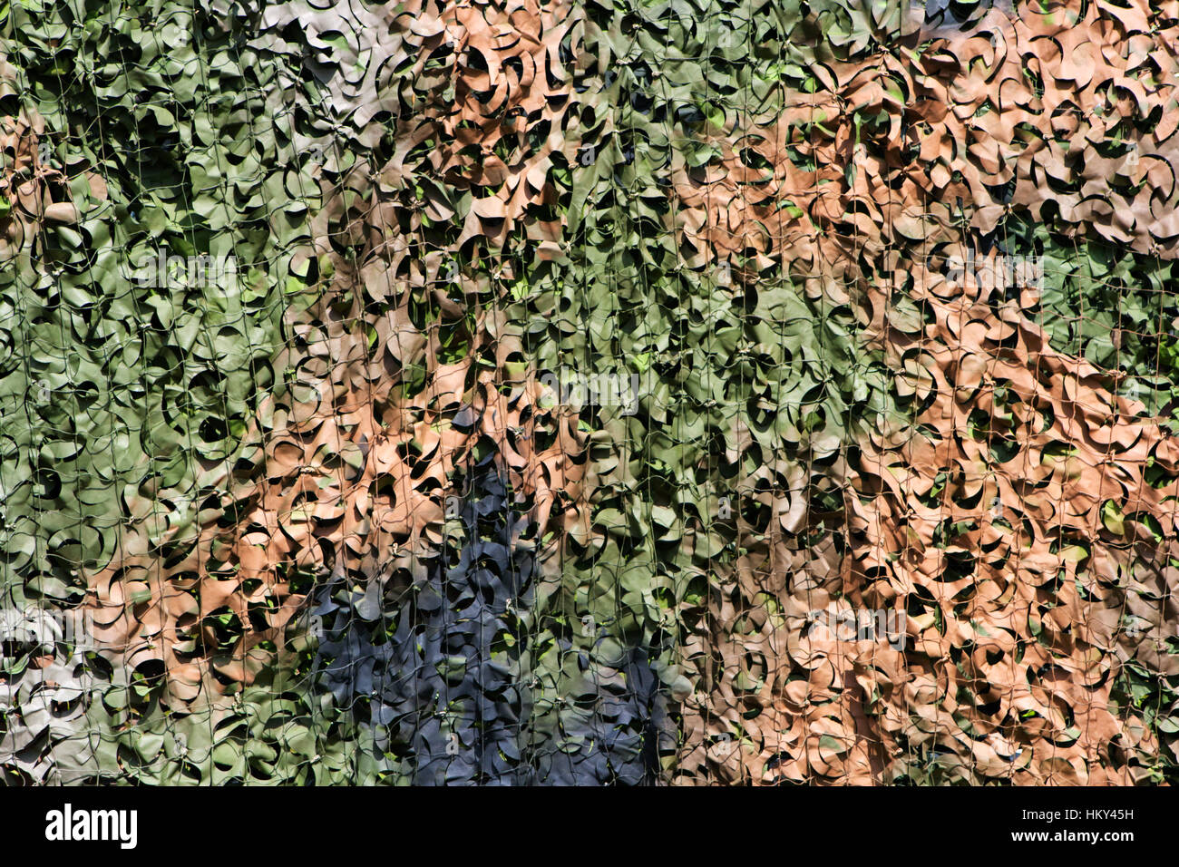 Leaf camouflage net background Stock Photo