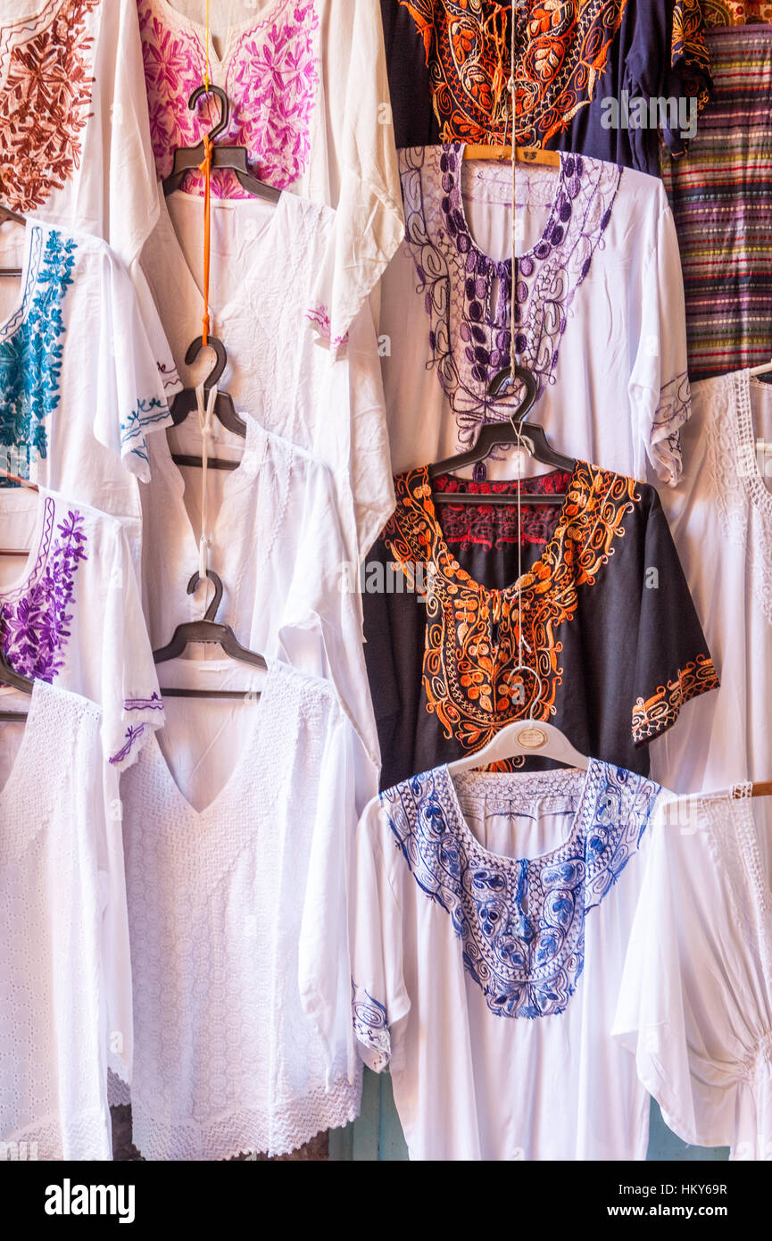 Israel, Jerusalem, woman clothes in the market Stock Photo - Alamy