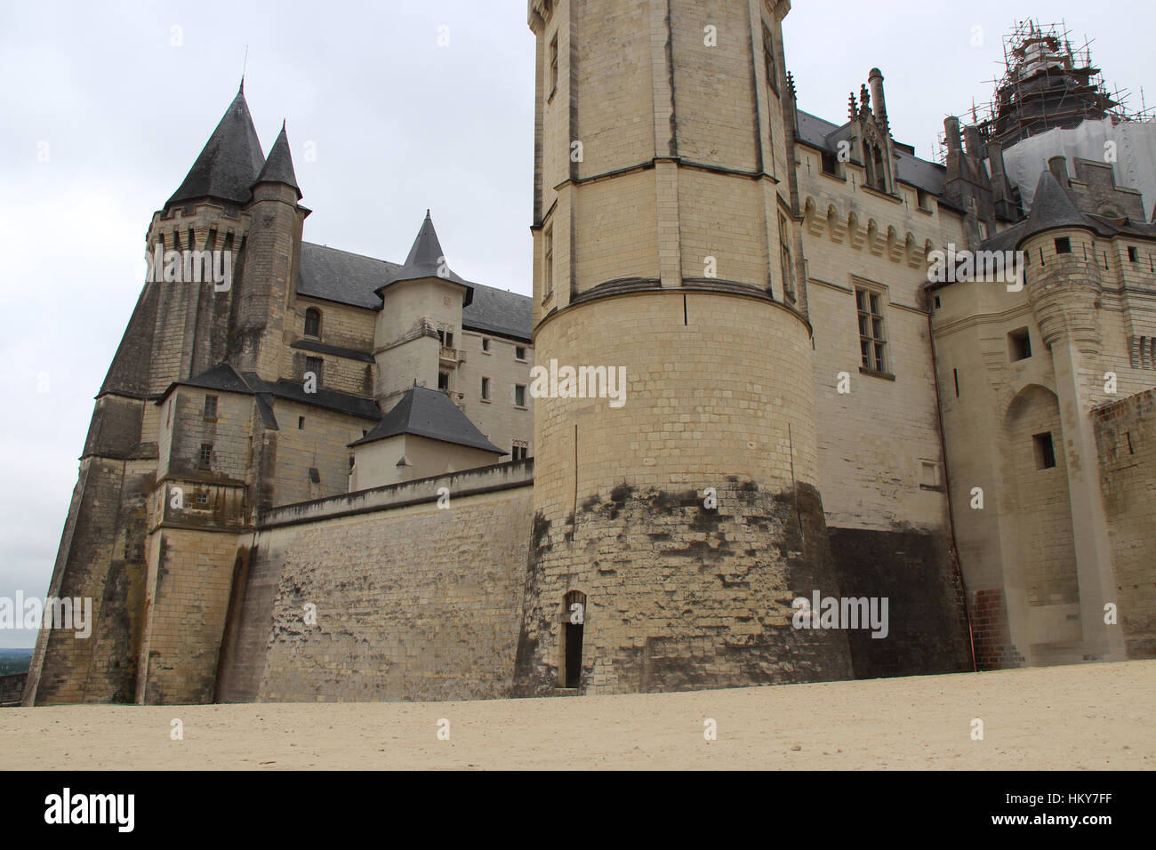 The castle of Saumur (France Stock Photo - Alamy